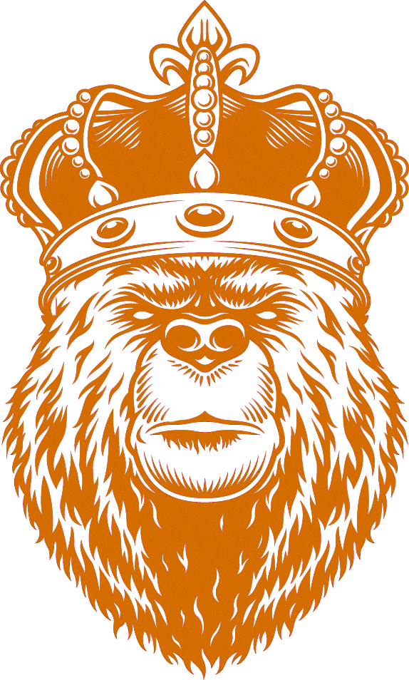 Ted&co logo of a bear wearing a crown